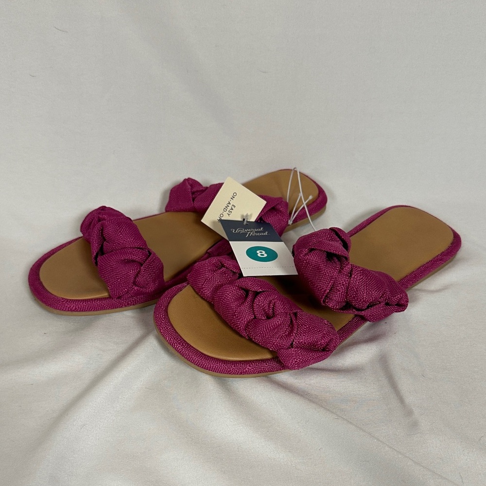 Universal Thread Magenta Slide Sandals